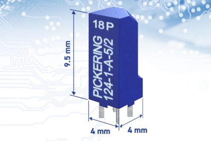 New Series 124 product news web Pickering Electronics Series 124 Reed Relay