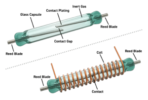 reed switch labeled image