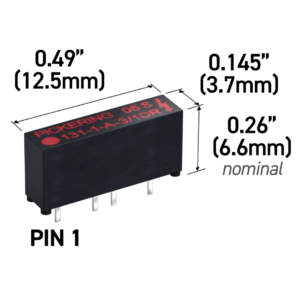 131 Reed Relay Dimensions