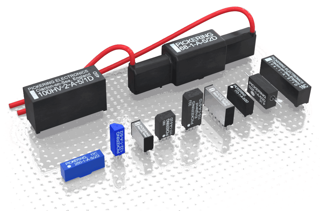 multiple pickering relays SMD and Thru-Hole